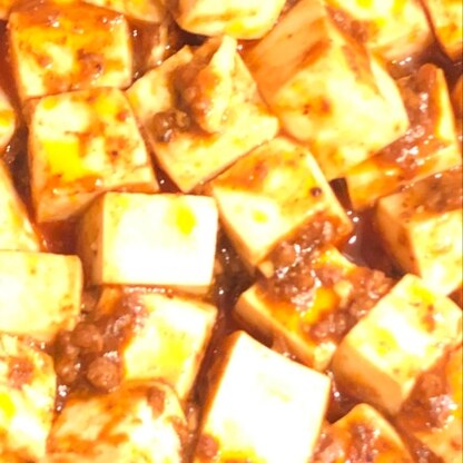 麻婆豆腐の素使わずに美味しくできました♪
ごちそうさまでした！
